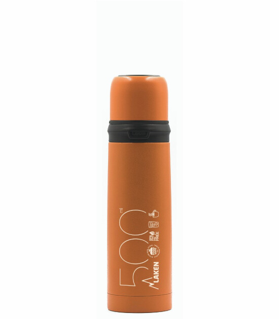 Laken Çelik Termos Şişe (0.5L) // Turuncu
