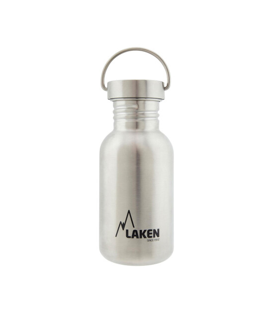 Laken Paslanmaz Çelik Basic Şişe (500 ml) // Metal Gri