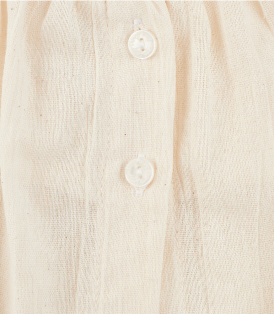 Lally Things Şile Bezi Bluz // Beyaz