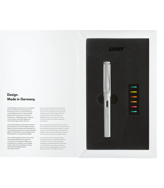 Lamy Safari Multicolor Dolma Kalem (Metal Klips) (M Uç) // Beyaz