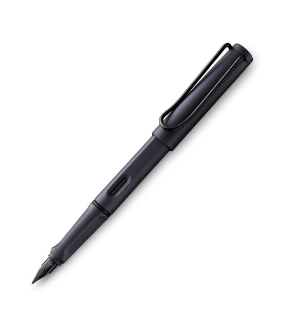Lamy Safari Dolma Kalem (Metal Klips) (EF Uç) // Steel Black
