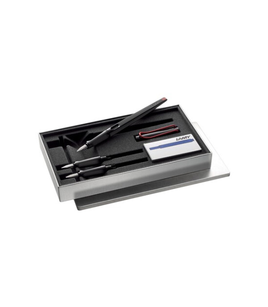 Lamy Joy Dolma Kalem Seti (1 Kalem & 3 U&ccedil;) // Parlak Siyah