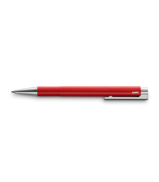 Lamy Logo Tükenmez Kalem (Metal Klips) // Kırmızı Refili Mavi