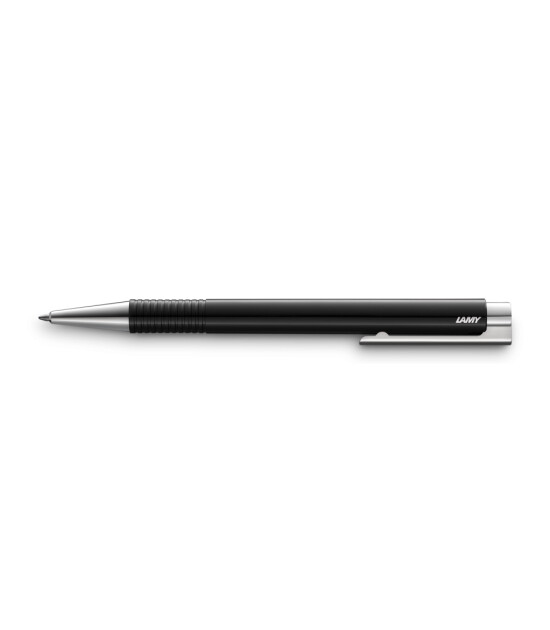 Lamy Logo Tükenmez Kalem (Metal Klips) // Siyah Refili Mavi