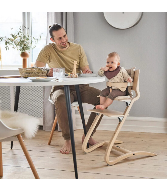 Leander Louie Mama Sandalyesi G&uuml;venlik Barı, Beech natural