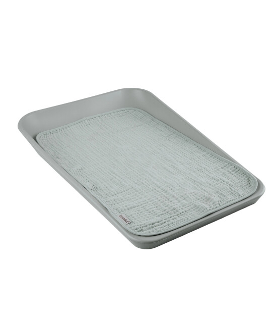 Leander Matty 2li Set M&uuml;slin &Ouml;rt&uuml;, Pearl Grey / Sage Green