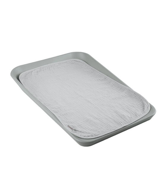 Leander Matty 2li Set M&uuml;slin &Ouml;rt&uuml;, Pearl Grey / Sage Green