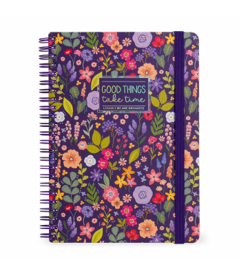 Legami Çizgili Spiral Ciltli Defter - Max // Çiçek