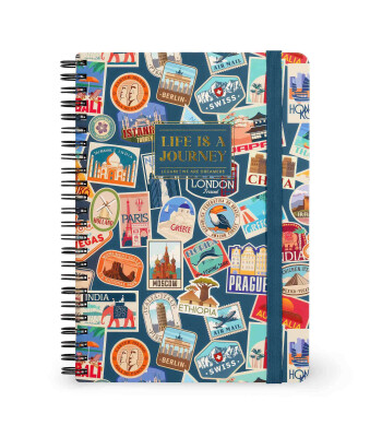 Legami Çizgili Spiral Ciltli Defter - Büyük // Gezi