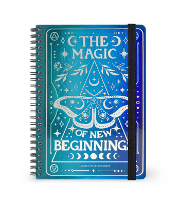 Legami Çizgili Spiral Ciltli Defter - Büyük // Moth