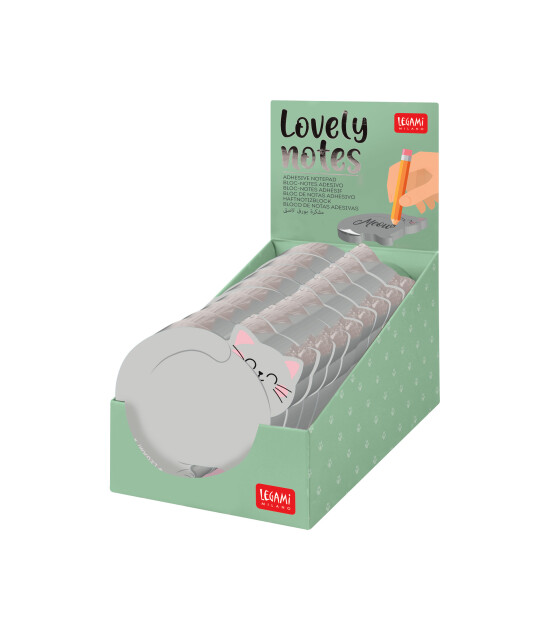 Legami Yapışkanlı Not Defteri (12 Adet) // Kedi