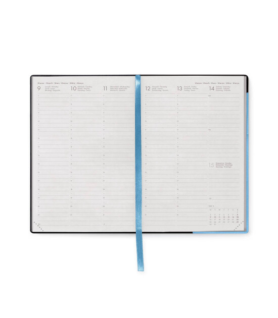 Legami Orta Boy Haftalık Ajanda (2026) // Retro Blue