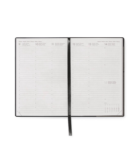 Legami Orta Boy Haftalık Defterli Ajanda (2026) // Deep Graphite