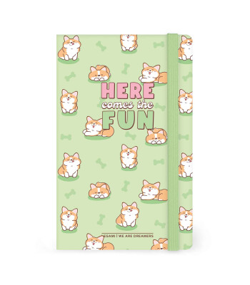 Legami Çizgili Fotograf Defteri - Orta // Corgi