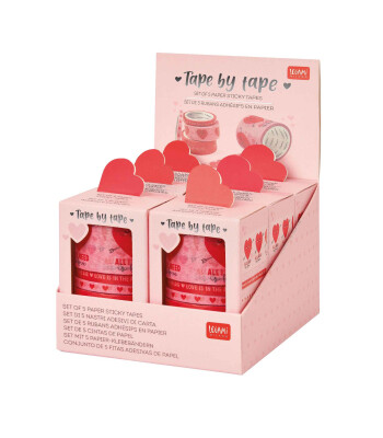 Legami Kağıt Yapışkan Bant (5 Adet) // Kalp