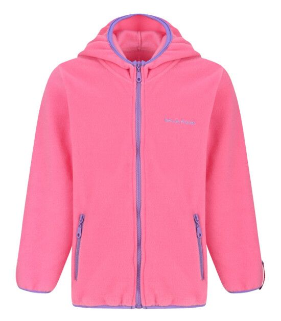 let's be friends Polar Fermuarlı Hoodie // Pembe