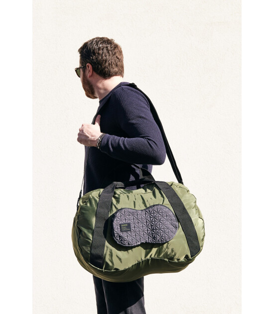 Lexon Peanut Katlanabilir Duffle Spor &Ccedil;antası // Metalik Gri