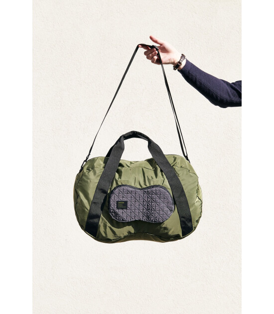 Lexon Peanut Katlanabilir Duffle Spor &Ccedil;antası // Metalik Gri