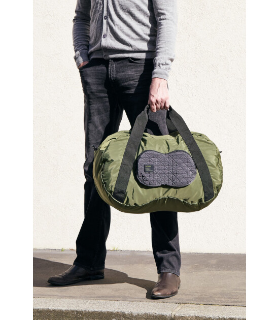 Lexon Peanut Katlanabilir Duffle Spor &Ccedil;antası // Metalik Gri