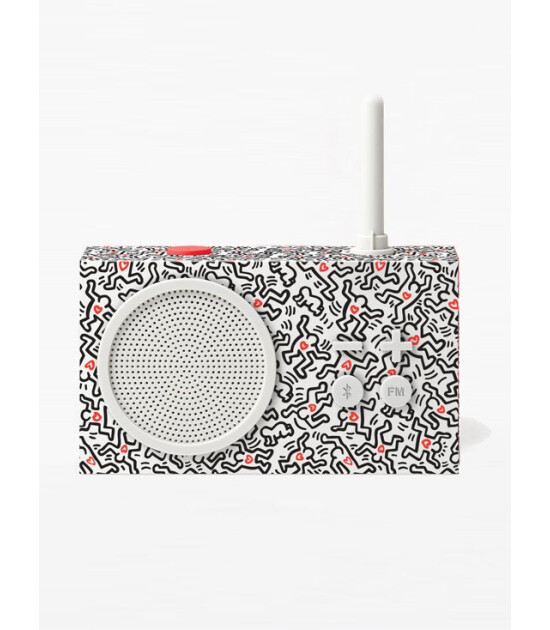 Lexon Tykho 3 Radyo ve Bluetooth Hoparlör x Keith Haring // Love