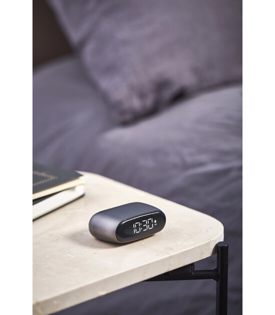 Lexon Minut Alarm Saat // Metalik Gri