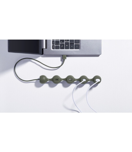 Lexon Peas Hub 2 Usb Çoğaltıcı // Haki