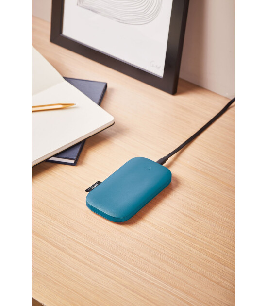Lexon Softpower Wirelessbank Kablosuz Şarj Cihazı & Powerbank // Mavi