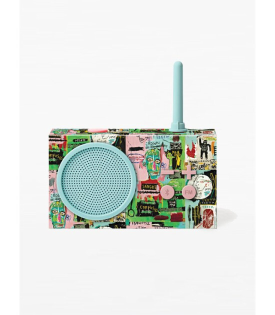 Lexon Tykho 3 Radyo ve Bluetooth Hoparlör x Jean-Michel Basquiat // in İtalian