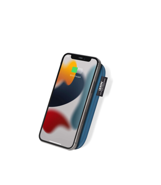 Lexon Softpower Wirelessbank Kablosuz Şarj Cihazı & Powerbank // Mavi