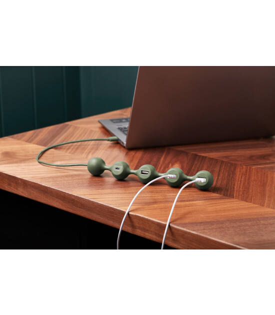 Lexon Peas Hub 2 Usb Çoğaltıcı // Haki