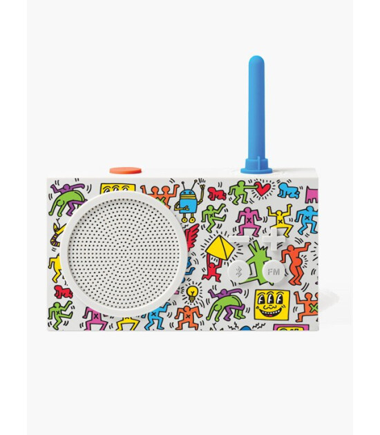 Lexon Tykho 3 Radyo ve Bluetooth Hoparlör x Keith Haring // Happy