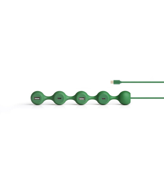 Lexon Peas Hub C USB Çoğaltıcı // Koyu Yeşil