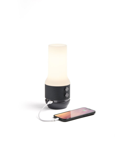 Lexon Terrace + Lamba-BT Hoparlör- Powerbank // Metalik Gri