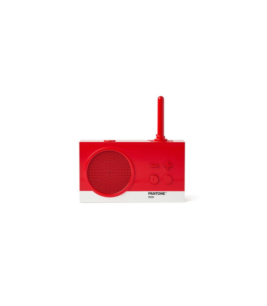 Lexon x Pantone Tykho 3 Radyo ve Bluetooth Hoparlör // Kırmızı