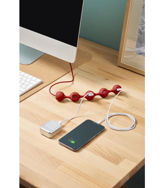 Lexon Peas Hub C USB Çoğaltıcı // Pembe