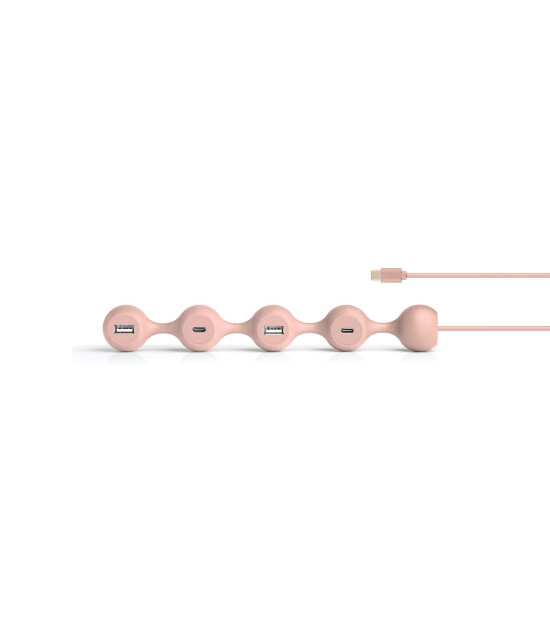 Lexon Peas Hub C USB Çoğaltıcı // Pembe