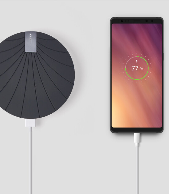 Lexon Bali Kablosuz Powerbank // Siyah