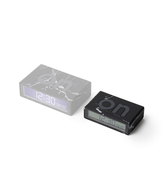 Lexon Flip Mini Alarm Saat // Siyah