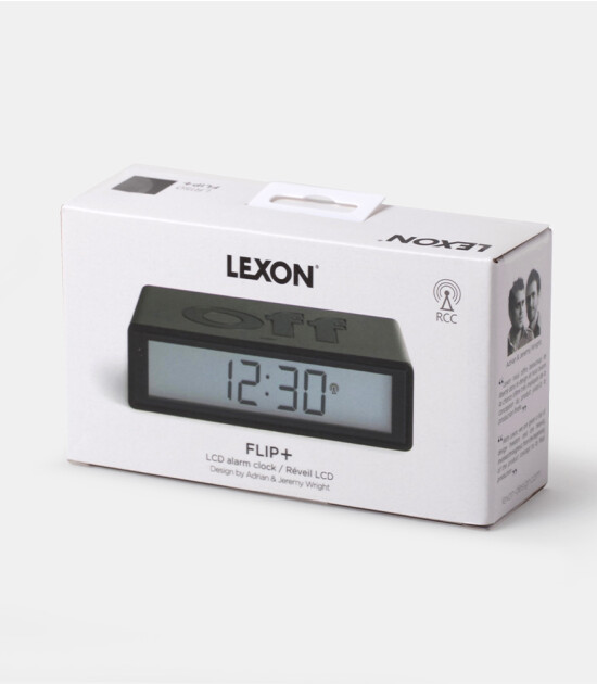 Lexon Flip Plus Alarm Saat // Koyu Gri