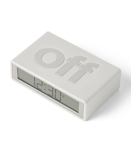 Lexon Flip Plus Alarm Saat // Beyaz