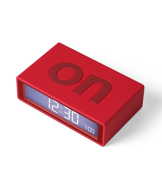 Lexon Flip Alarm Saat // Kırmızı