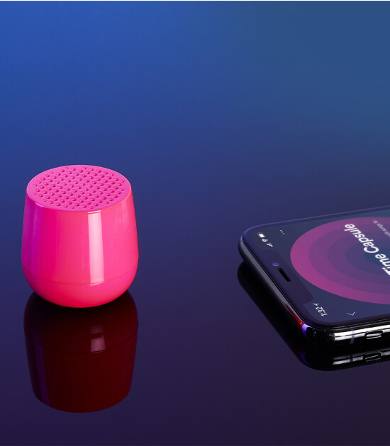 Lexon Mino Bluetooth Hoparlör // Fosforlu Pembe