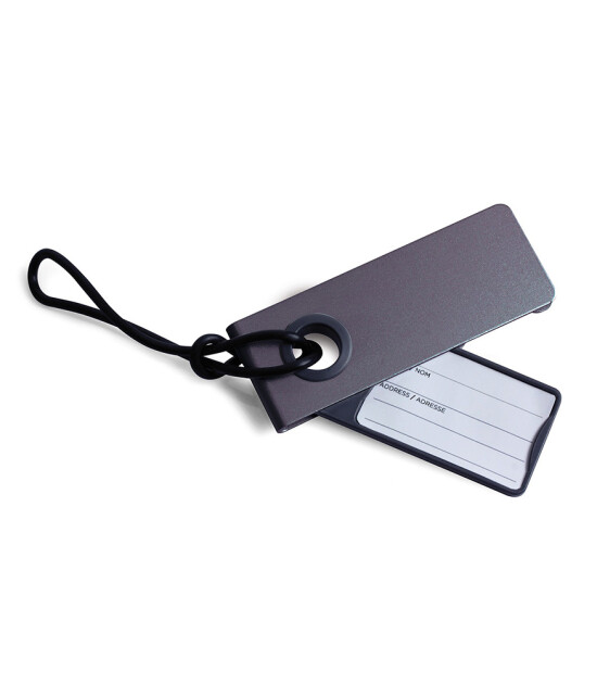 Lexon Neo Luggage Tag Bagaj Etiketi // Metalik Gri - kb