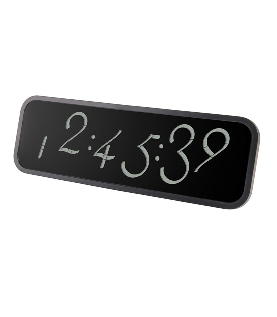 Lexon Script L LCD Clock // Siyah