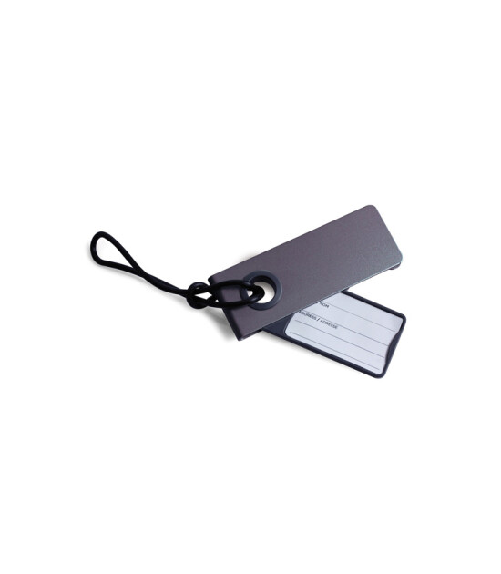 Lexon Neo Luggage Tag Bagaj Etiketi // Metalik Gri