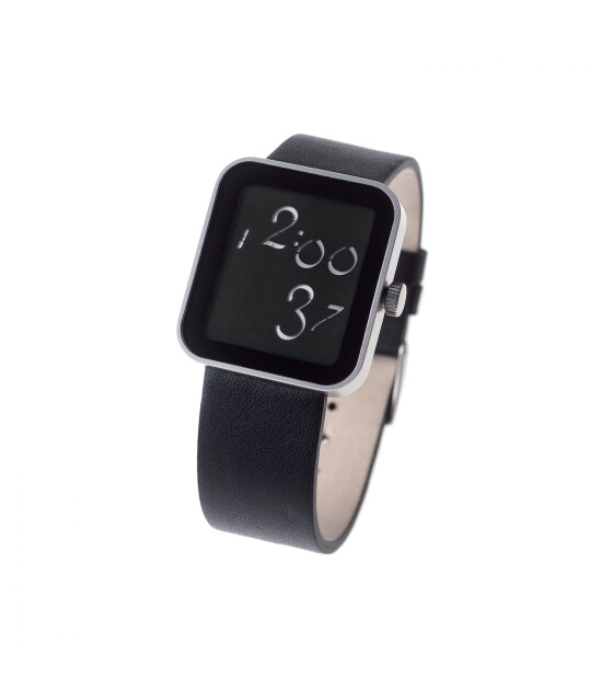 Lexon Script LCD Ekran Kol Saati // Silver