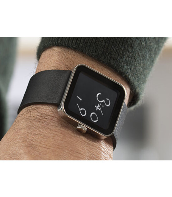 Lexon Script LCD Ekran Kol Saati // Silver