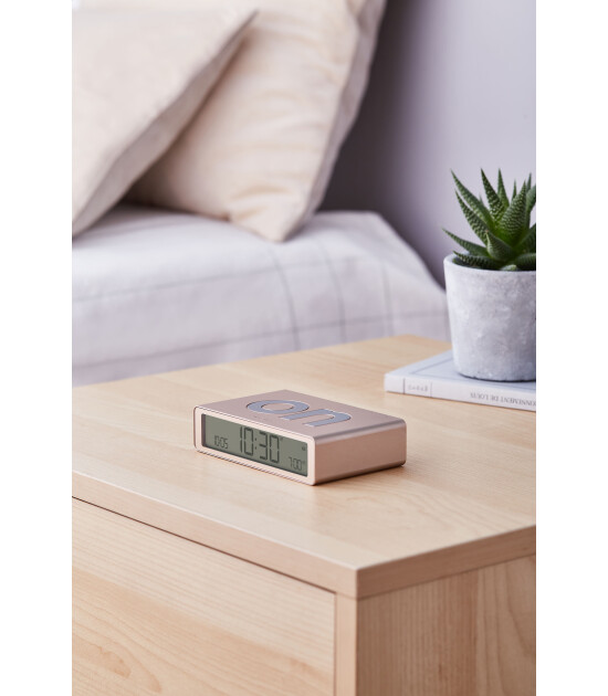 Lexon Flip Klasik Şarj Edilebilir Alarm Saat Dore