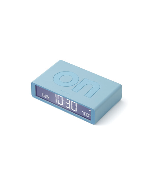 Lexon Flip Klasik Şarj Edilebilir Alarm Saat A&ccedil;ık Mavi