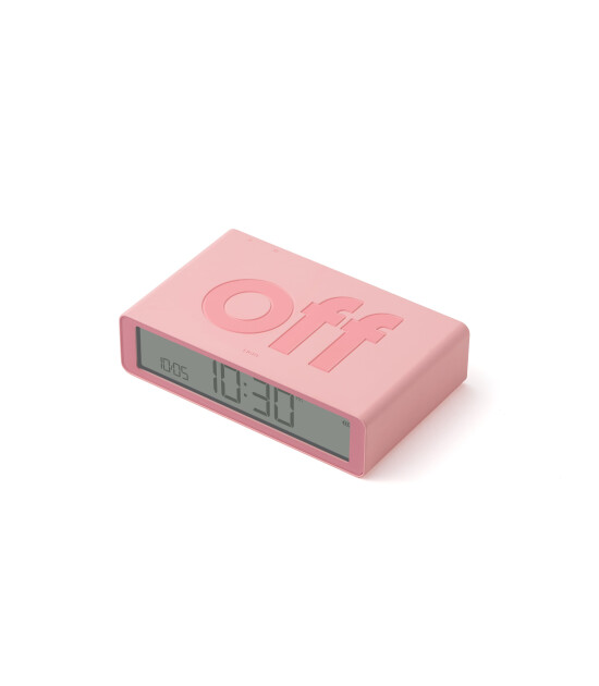 Lexon Flip Klasik Şarj Edilebilir Alarm Saat // Pembe